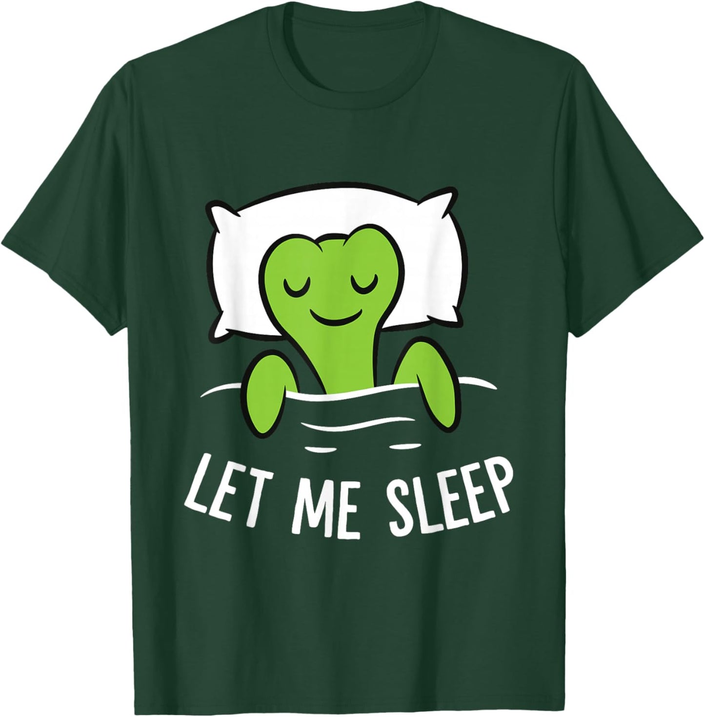 Sleeping Turtle Let Me Sleep Cute Napping Turtle T-Shirt - T-Shirt | Forest