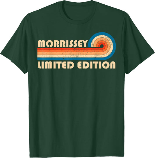 Morrissey Surname Retro Vintage 80s 90s Birthday Reunion T-Shirt - T-Shirt | Forest