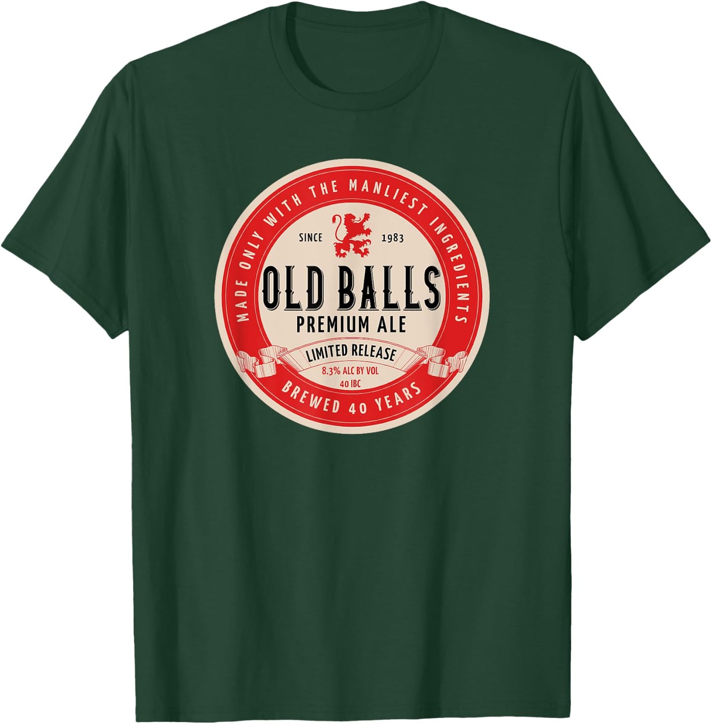 Funny 40th Old Balls Club Birthday Beer for 40-Year-Old T-Shirt - T-Shirt | Forest