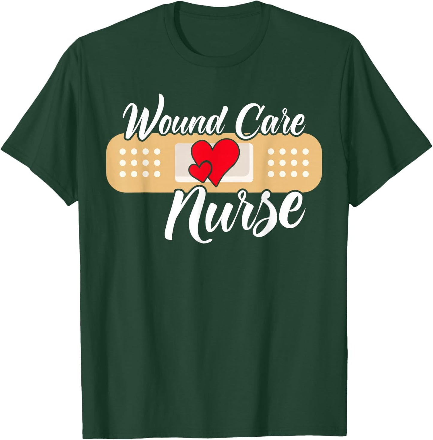 Cute Wound Care Nurse Heart T-Shirt - T-Shirt | Forest