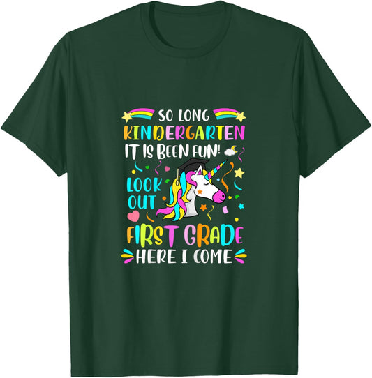 So Long Kindergarten Hello 1st Grade T-Shirt - T-Shirt | Forest