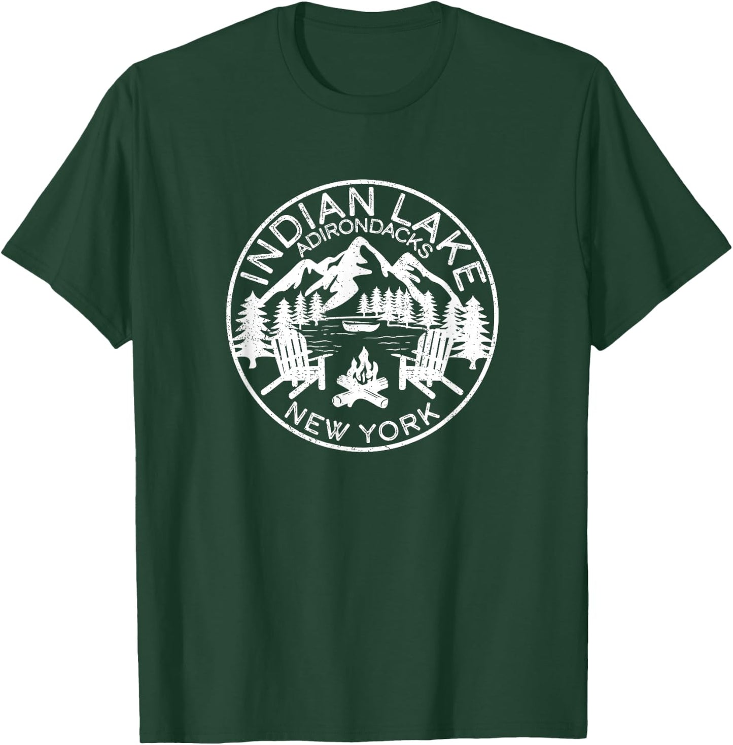 Indian Lake Adirondacks New York T-Shirt - T-Shirt | Forest