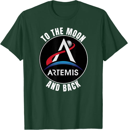 Artemis Space Program - To The Moon and Back Commemorative T-Shirt - T-Shirt | Forest