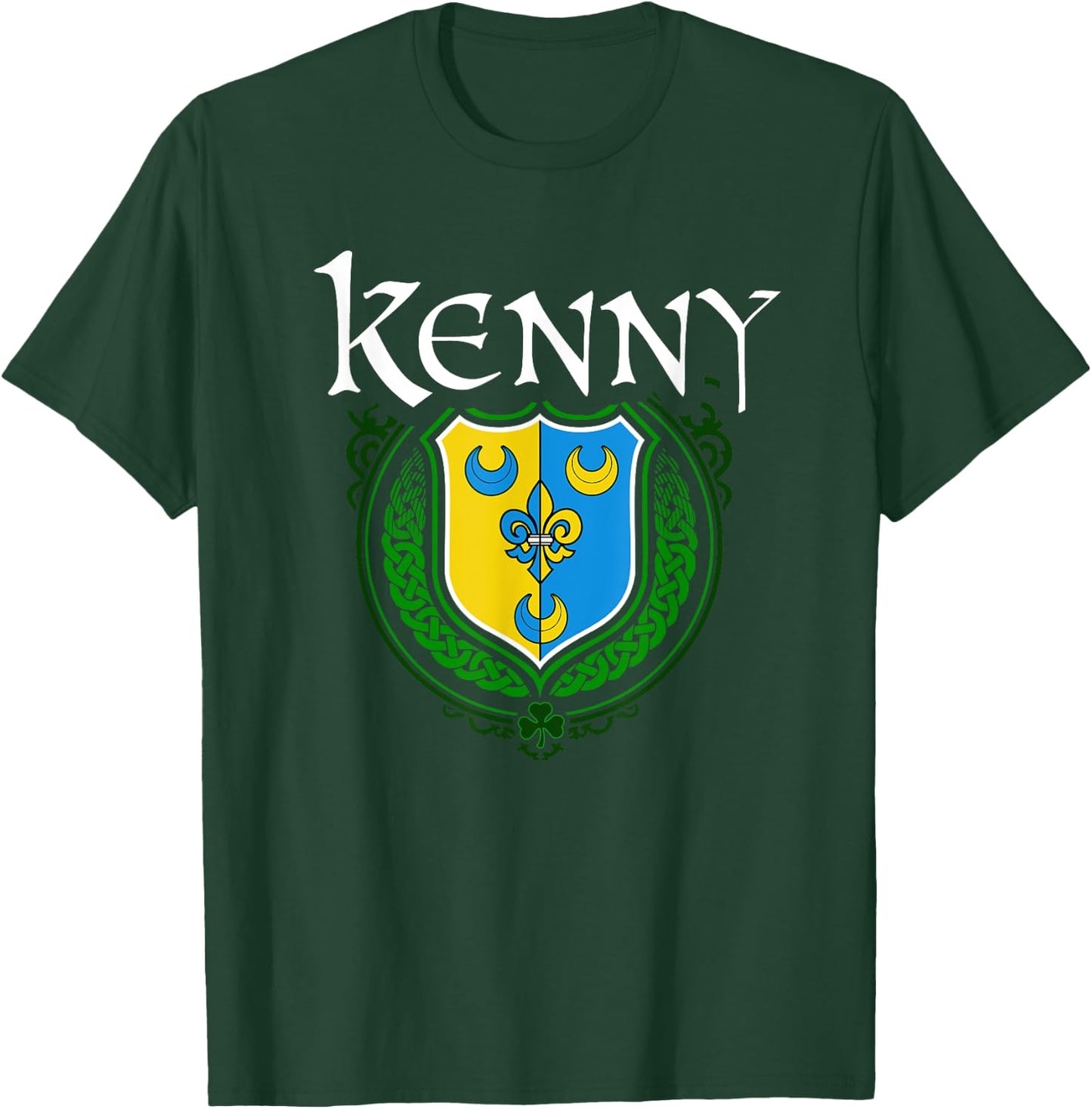 Kenny Surname Irish Clan Tartan Badge Ireland T-Shirt - T-Shirt | Forest