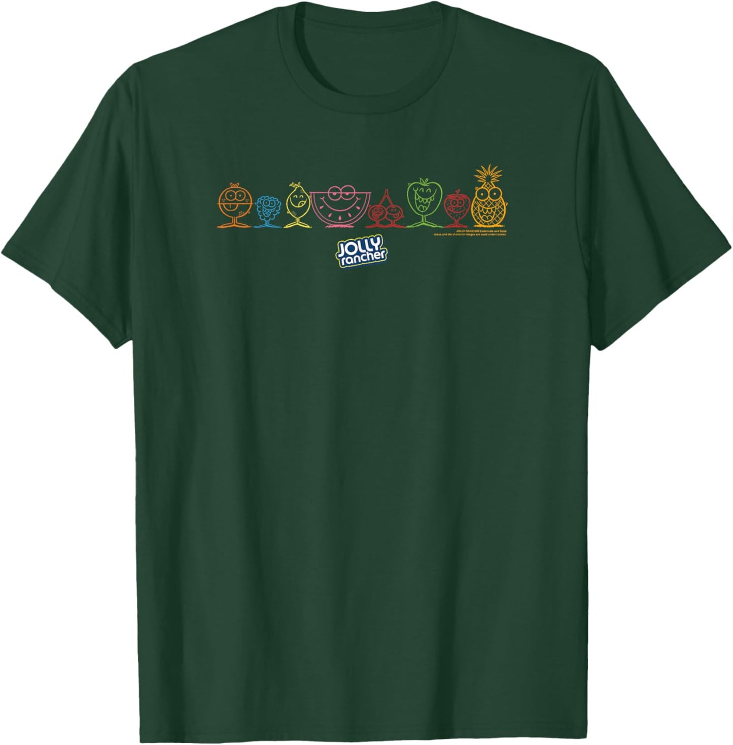Jolly Rancher Happy Fruits Gang Iconic Logo T-Shirt - T-Shirt | Forest