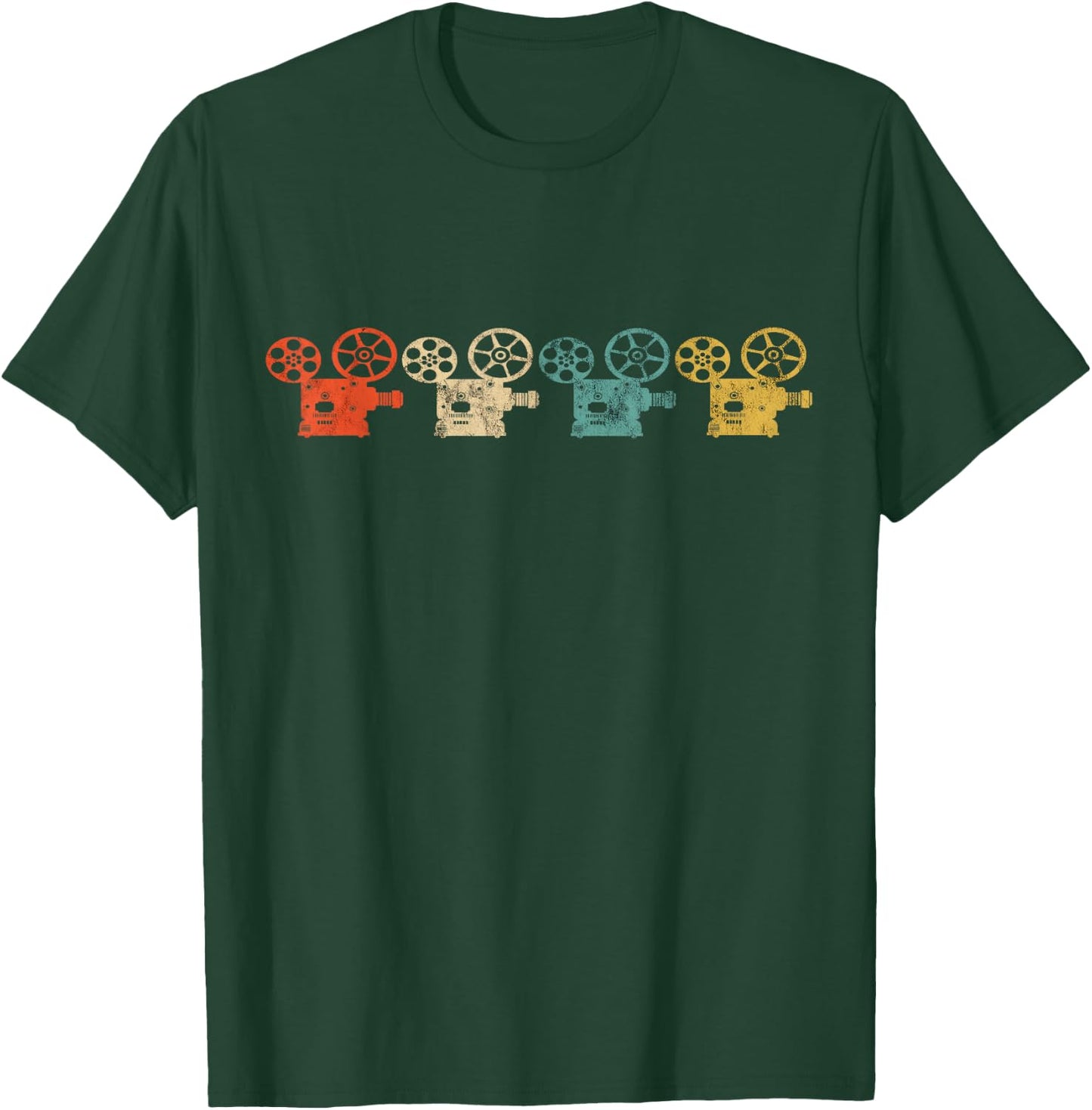 Cinematography Projector Filmmaking Retro Filmmaker T-Shirt - T-Shirt | Forest