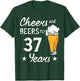 Cheers And Beers to 37 years anniversary funny 37th Birthday T-Shirt - T-Shirt | Forest