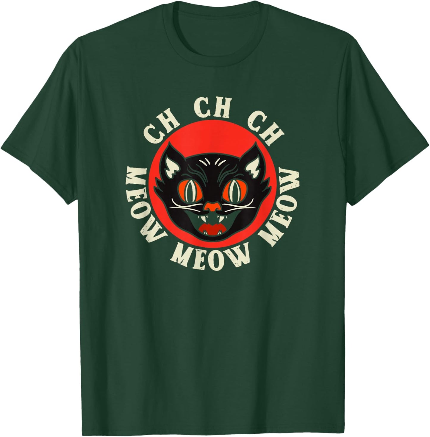 Ch Ch Ch Meow Meow Scary Friday Halloween T-Shirt - T-Shirt | Forest