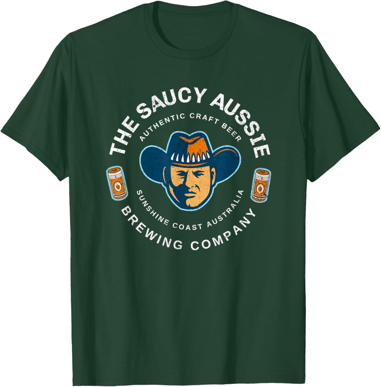 The Saucy Aussie Craft Beer Sunshine Coast Australia Beer T-Shirt - T-Shirt | Forest