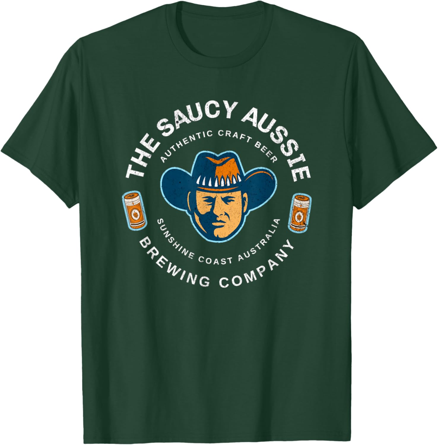 The Saucy Aussie Craft Beer Sunshine Coast Australia Beer T-Shirt - T-Shirt | Forest