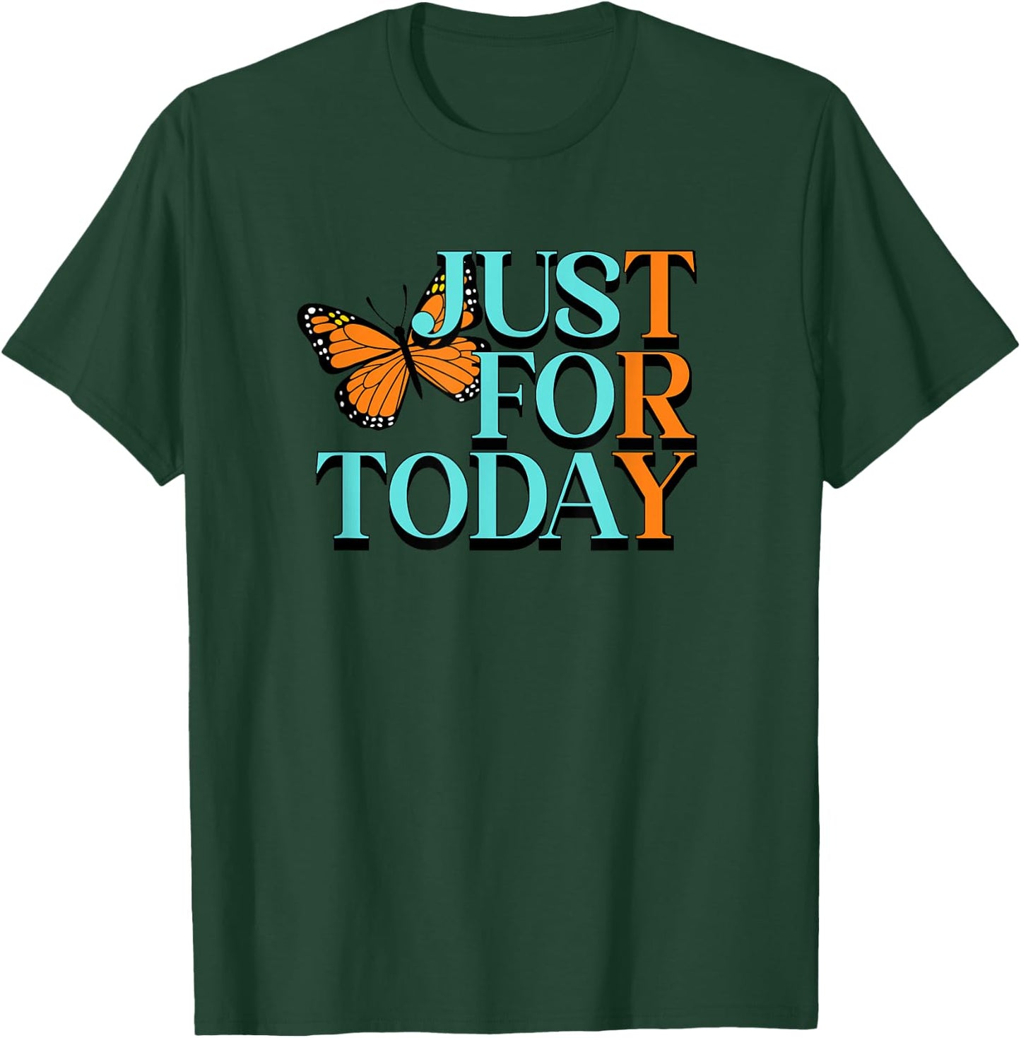 TRY JUST FOR TODAY Alcoholics AA Narcotics NA Anonymous T-Shirt - T-Shirt | Forest
