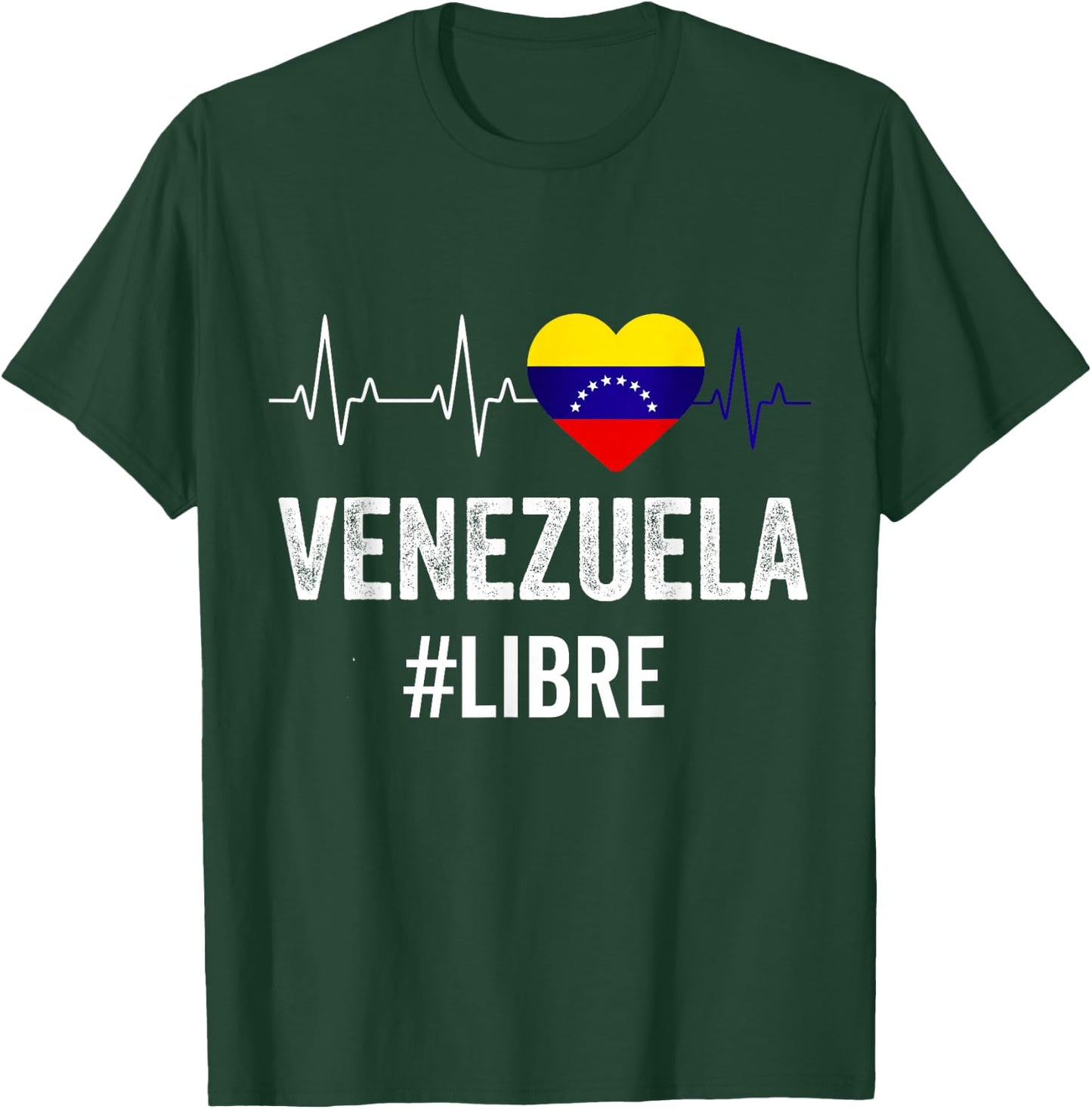 Venezuela Libre Flag Pride Bandera Venezolana Camiseta Root T-Shirt - T-Shirt | Forest