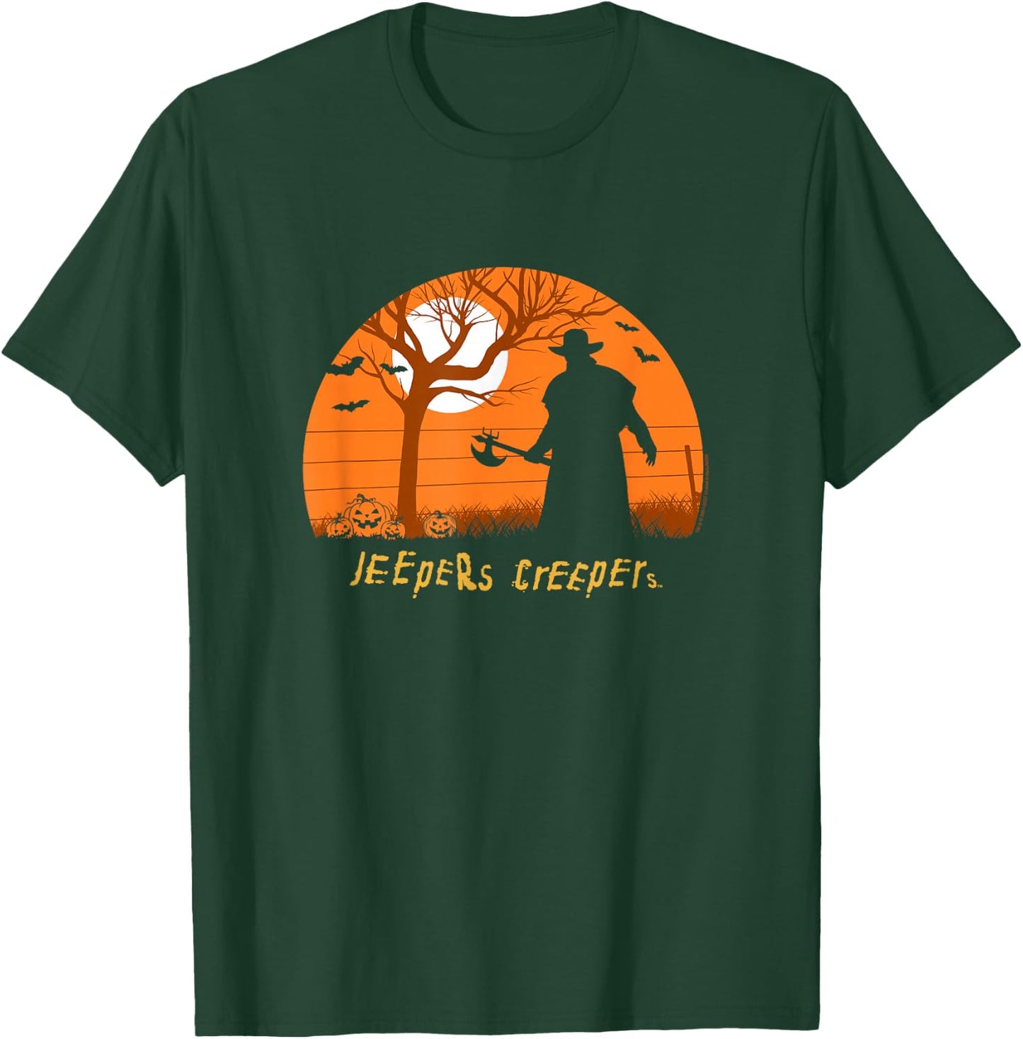 Jeepers Creepers Halloween Midnight Haunting Silhouette T-Shirt - T-Shirt | Forest