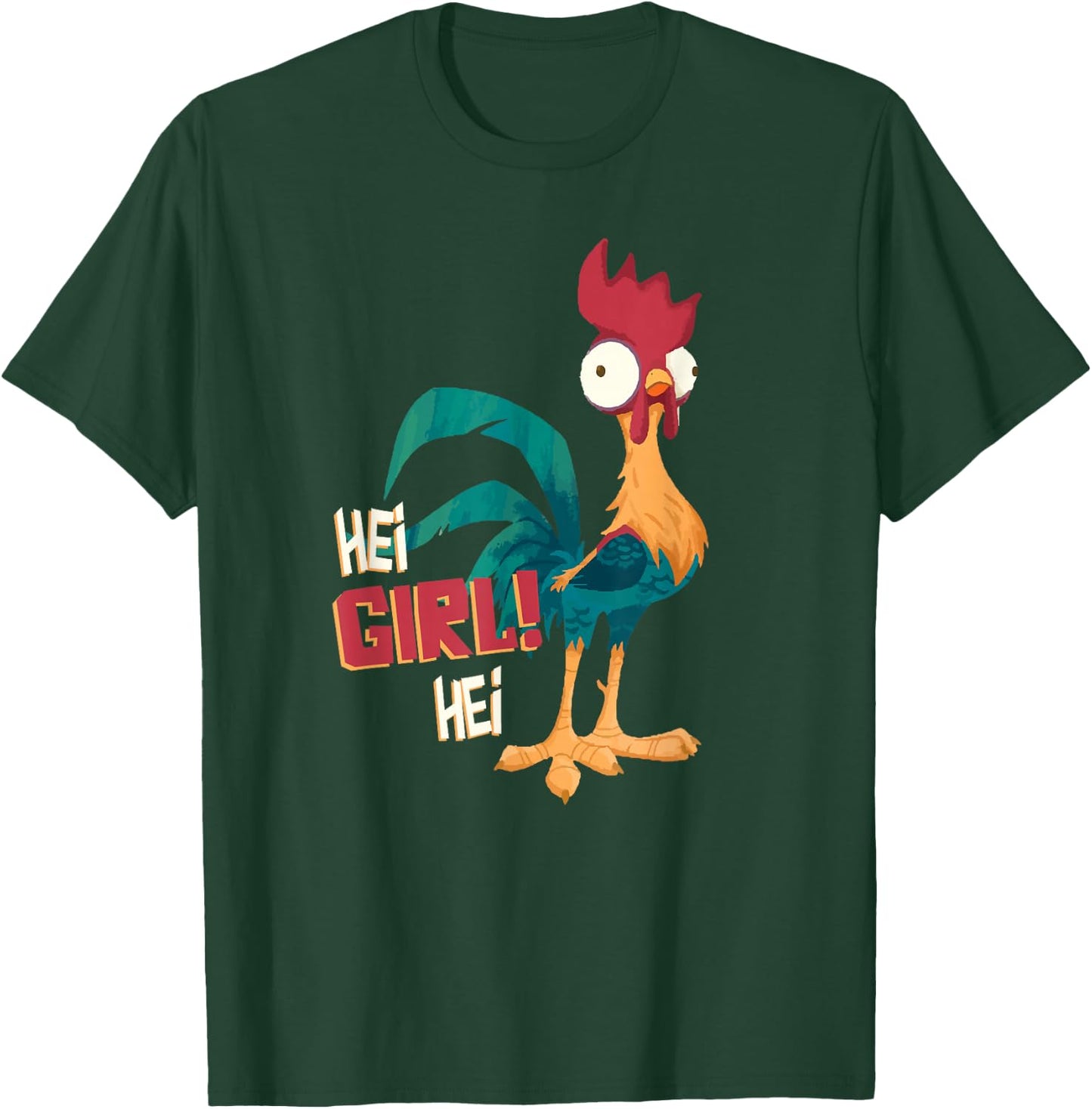 Disney Moana Hei Hei Chicken Hei Girl Hei T-Shirt - T-Shirt | Forest