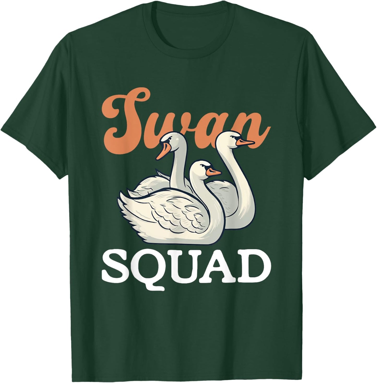 Swan Squad Nature Lover Wildlife Forest Animals T-Shirt - T-Shirt | Forest