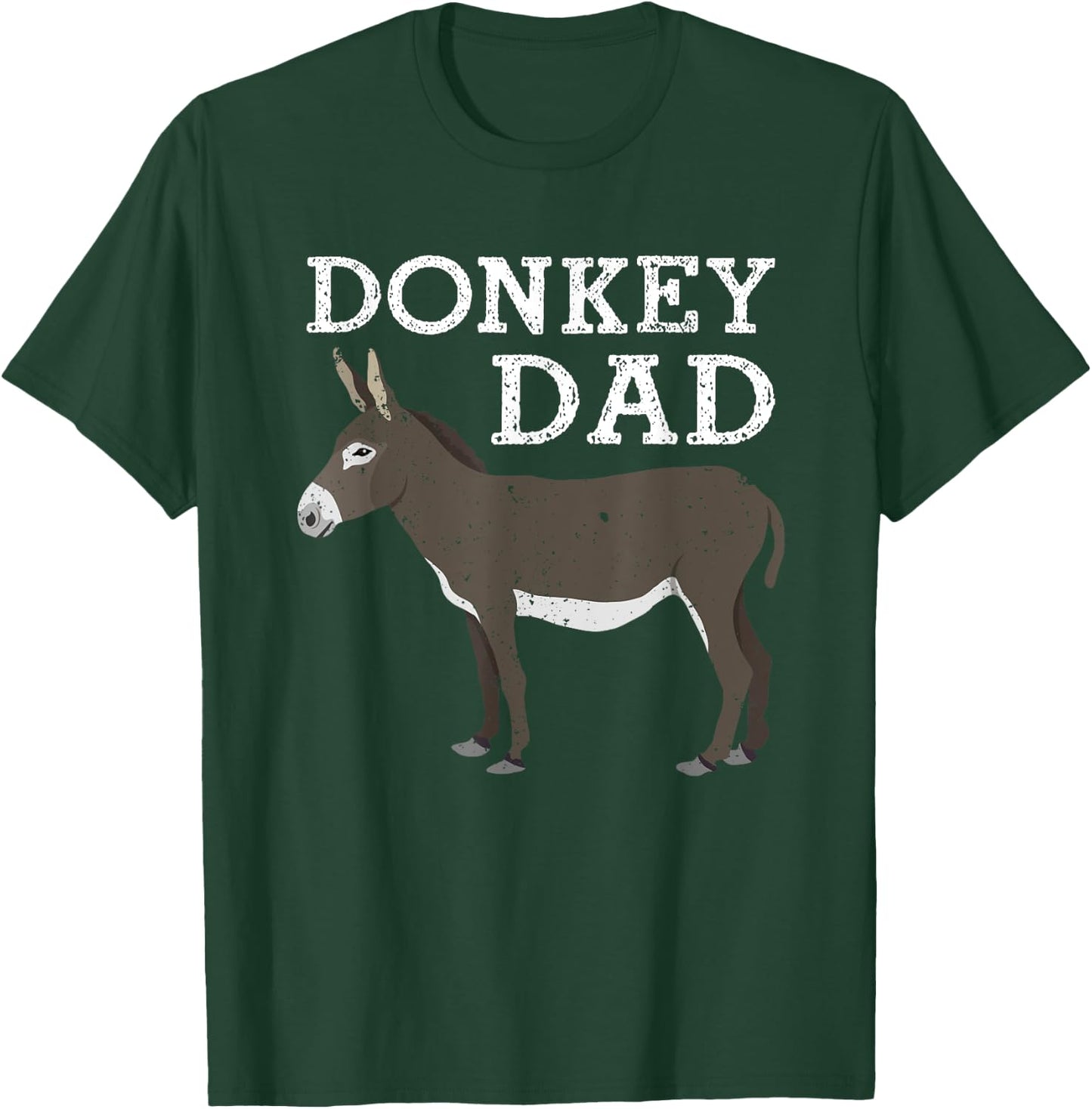 Funny Donkey Art For Dad Men Donkey Lover Mule Farm Animal T-Shirt - T-Shirt | Forest