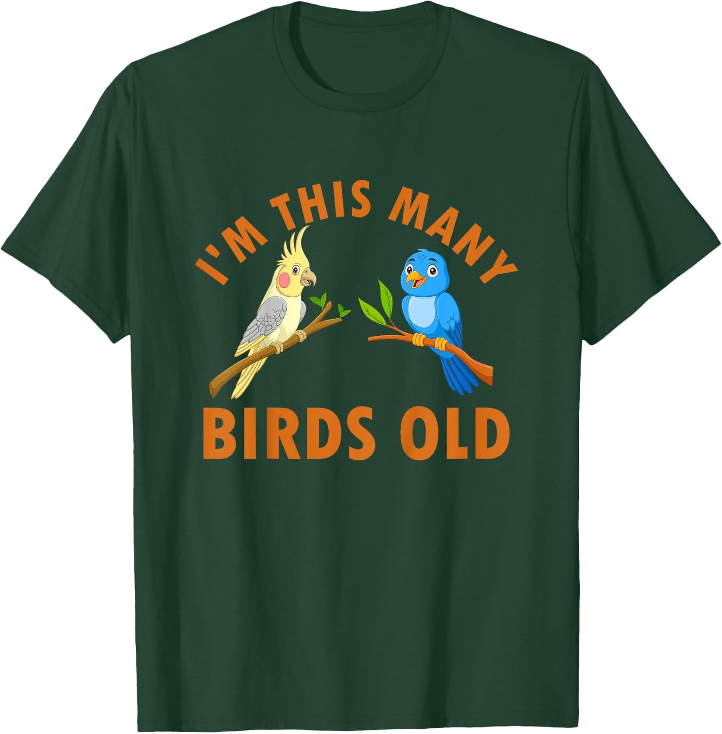 2 Year Old Birds Old 2nd Birthday Kids T-Shirt - T-Shirt | Forest