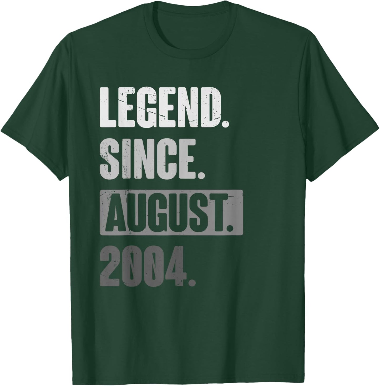 Legend Since August 2004 - Funny Birthday 22nd Decoration T-Shirt - T-Shirt | Forest