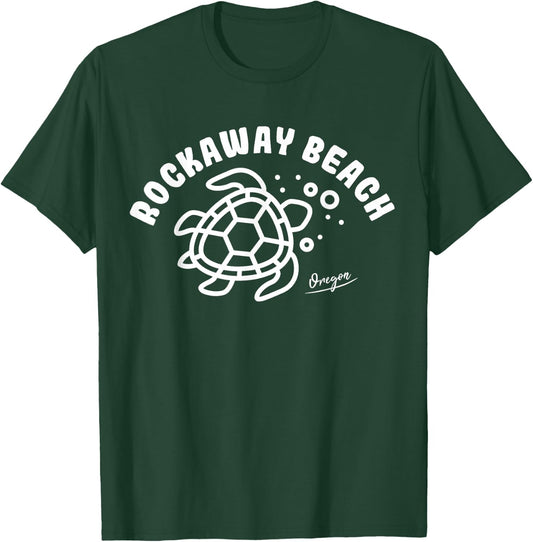Rockaway Beach Oregon Sea Turtle Souvenir T-Shirt - T-Shirt | Forest
