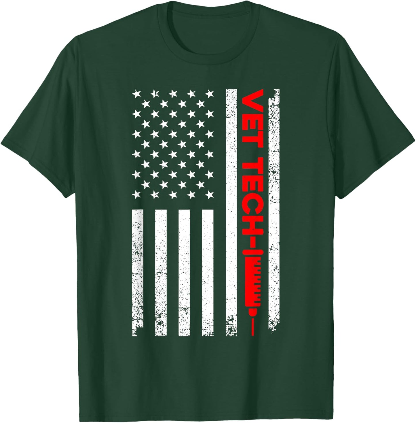 Cool Vet Tech Art Women Veterinary Vet Technician T-Shirt - T-Shirt | Forest