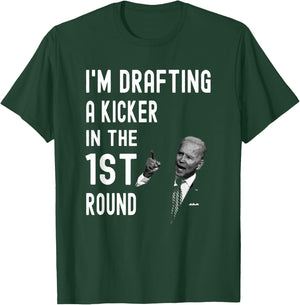 Special Confused Drafting Kicker Fantasy Football Kicker T-Shirt - T-Shirt | Forest