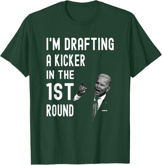 Special Confused Drafting Kicker Fantasy Football Kicker T-Shirt - T-Shirt | Forest
