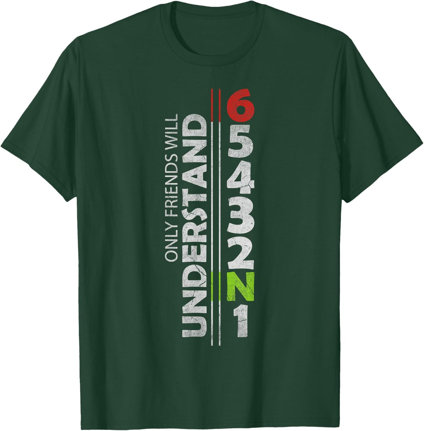 1N23456 Gear 1 Down 5 up Motorcycle Gear T-Shirt - T-Shirt | Forest