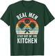 Real Men Stay Out of the Kitchen Funny Pickleball Vintage T-Shirt - T-Shirt | Forest