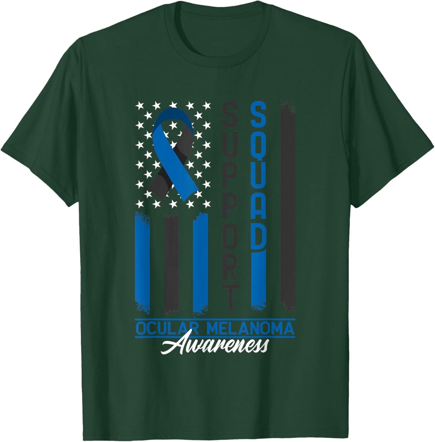 Support Awareness Squad I Eye Cancer & Ocular Melanoma T-Shirt - T-Shirt | Forest