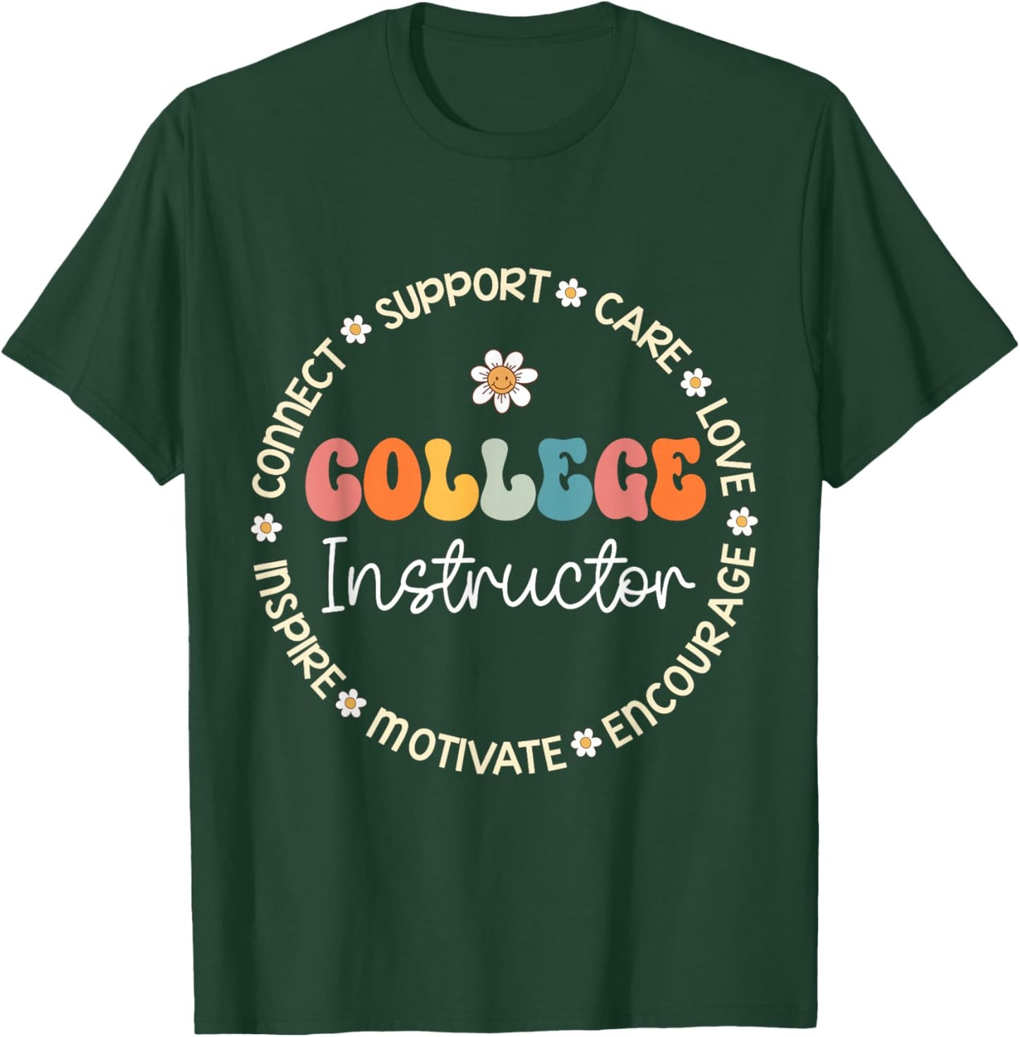 College Instructor Appreciation Week Back to School T-Shirt - T-Shirt | Forest
