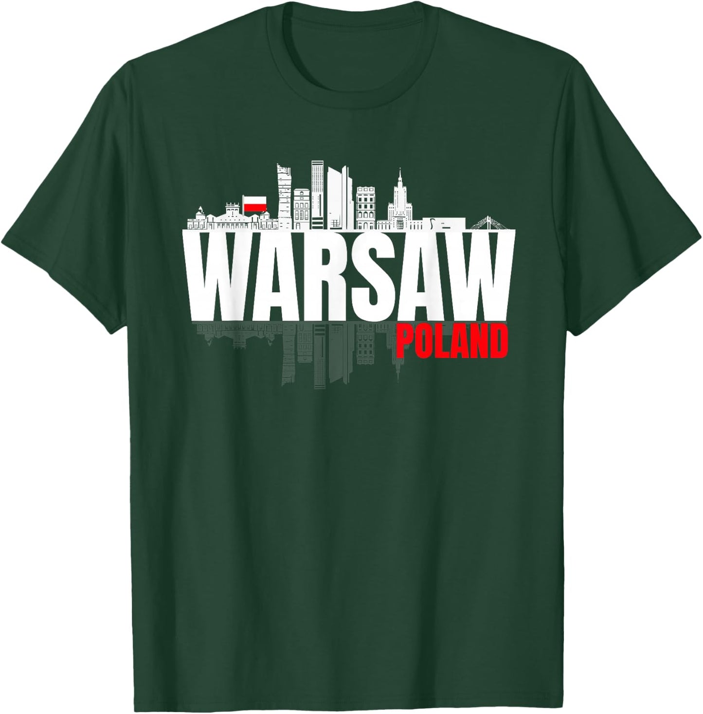 Warsaw Warszawa Poland Polska Polish Roots Polonia Gifts T-Shirt - T-Shirt | Forest