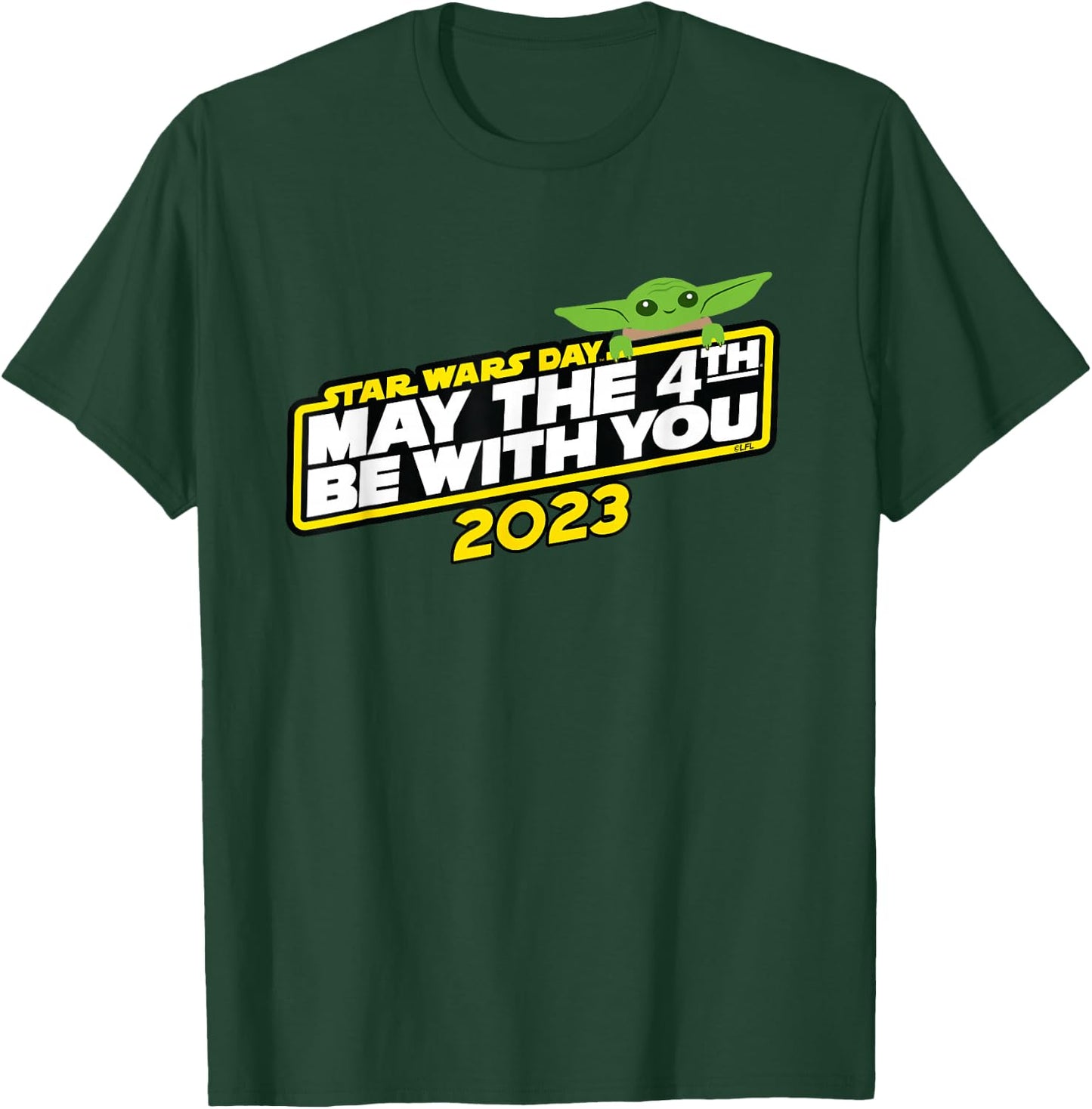 Star Wars Day May the 4th Be With You 2023 Logo Grogu T-Shirt - T-Shirt | Forest