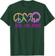 911 Dispatcher Thin Gold Yellow Line Tie Dye Peace Love T-Shirt - T-Shirt | Forest