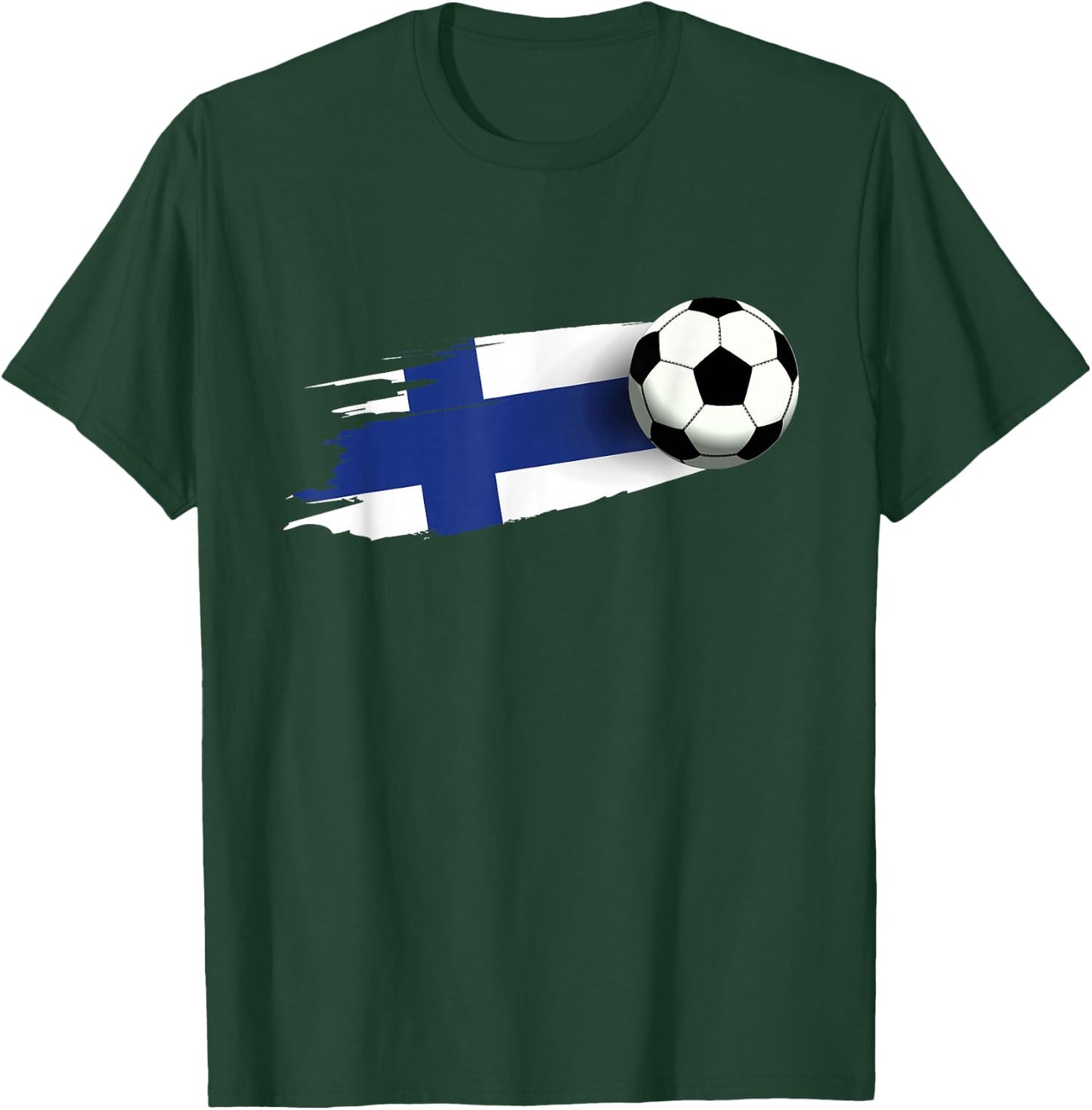 Finland Flag Jersey Finnish Soccer Team Finnish T-Shirt - T-Shirt | Forest