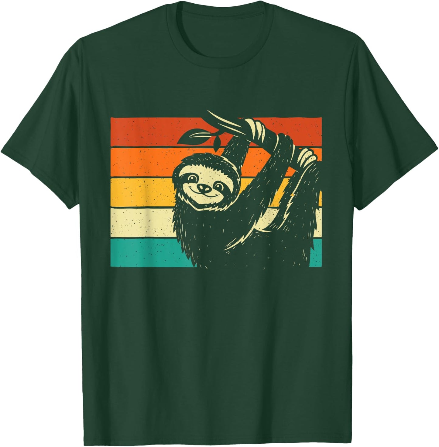Retro Vintage Hanging Sloth - Nature Animal Lover Zookeeper T-Shirt - T-Shirt | Forest