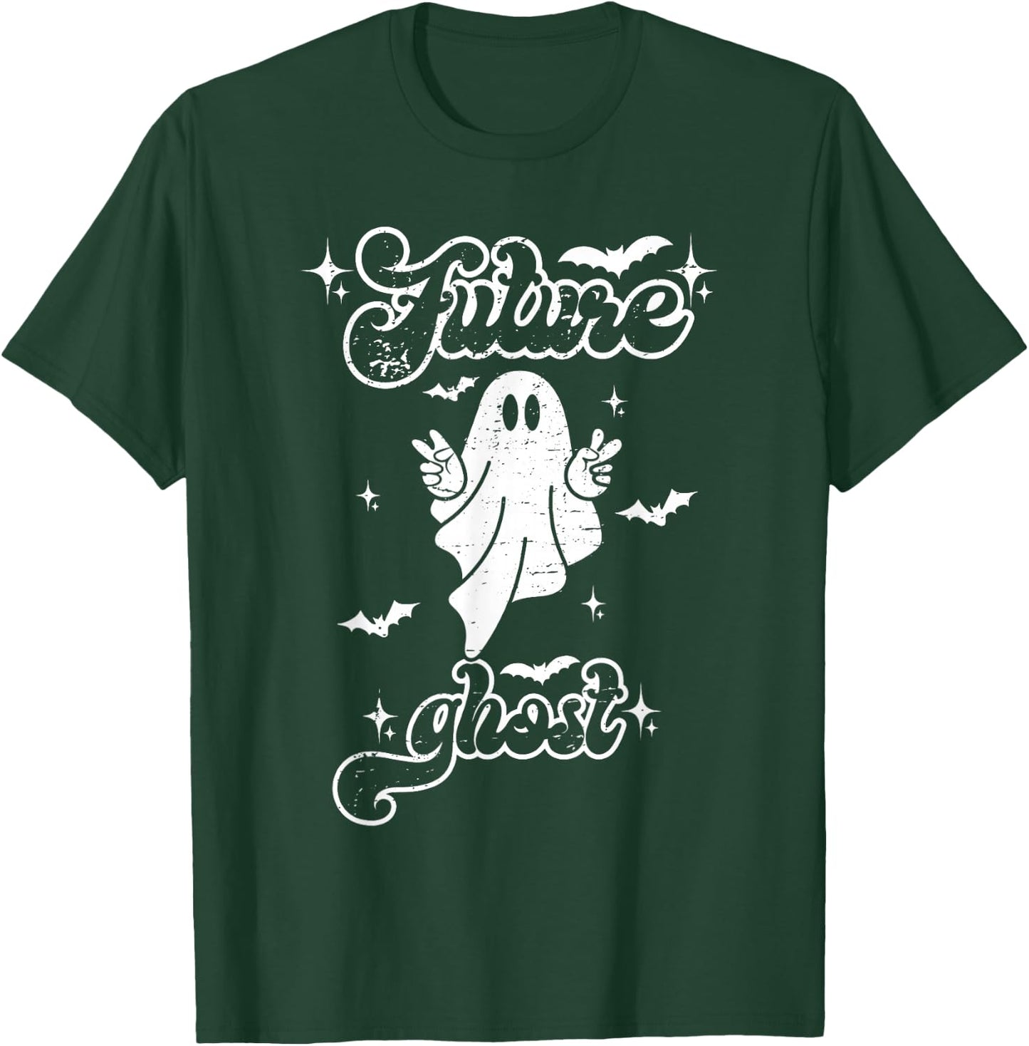 Future Ghost Funny Vintage Halloween Costume Men Women Kids T-Shirt - T-Shirt | Forest