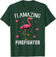 Flamingo bird Funny Flamazing FIREFIGHTER T-Shirt - T-Shirt | Forest