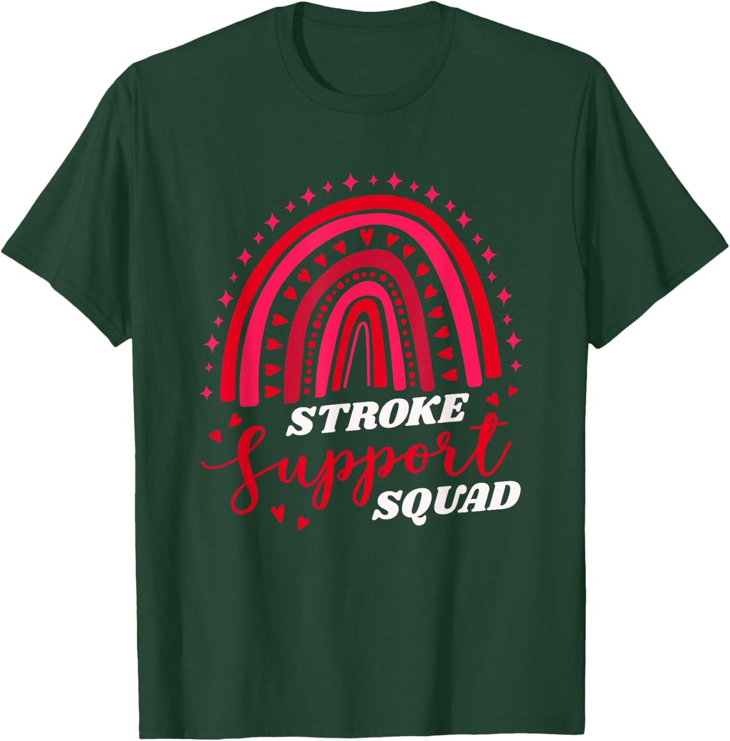 Stroke Support Squad, Stroke Survivor Team T-Shirt - T-Shirt | Forest