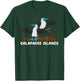 Galapagos Islands Seabirds Blue-footed Booby Blue Feet Bird T-Shirt - T-Shirt | Forest
