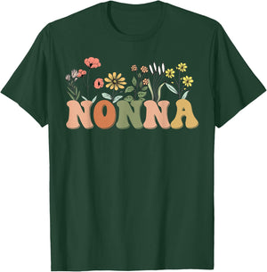 Wildflowers Nonna Floral Mother's Day Nonna T-Shirt - T-Shirt | Forest
