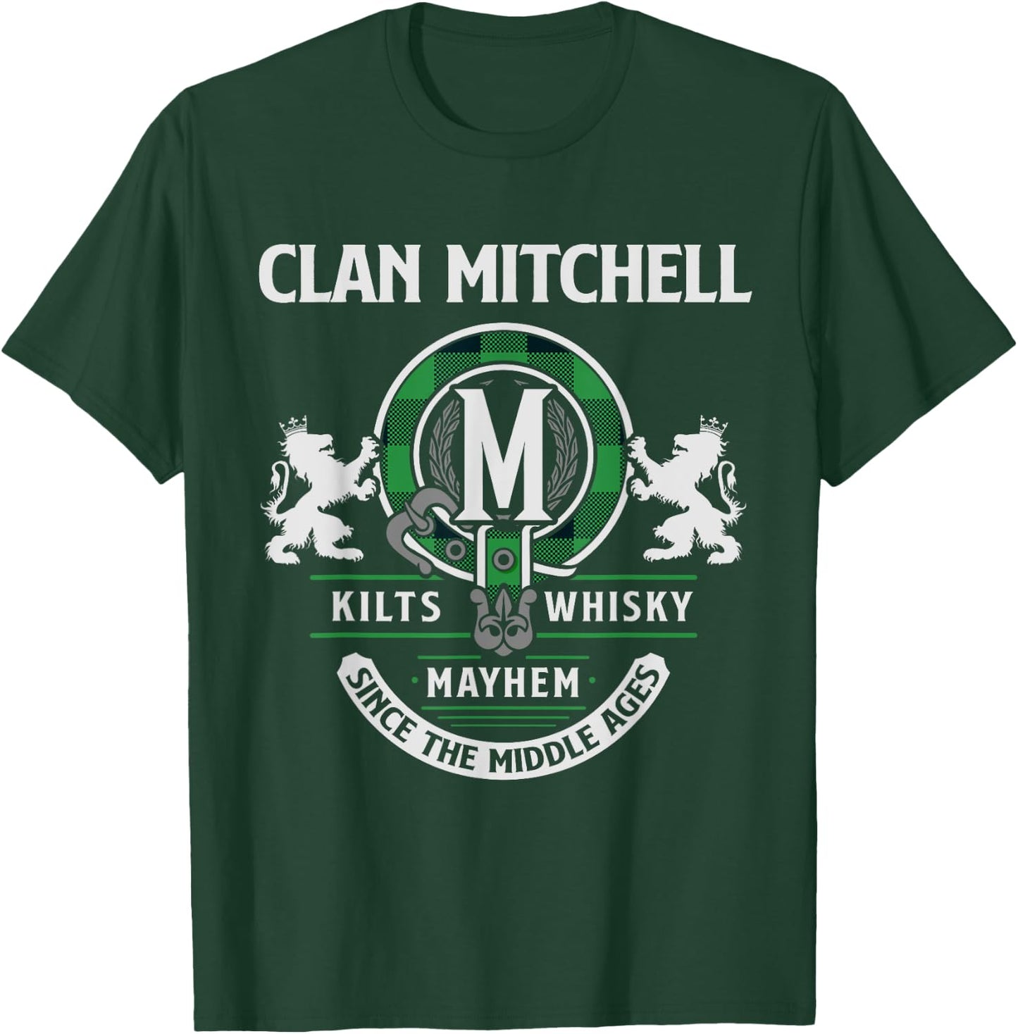 Clan Mitchell Scottish Surname Family Highland Games T-Shirt - T-Shirt | Forest
