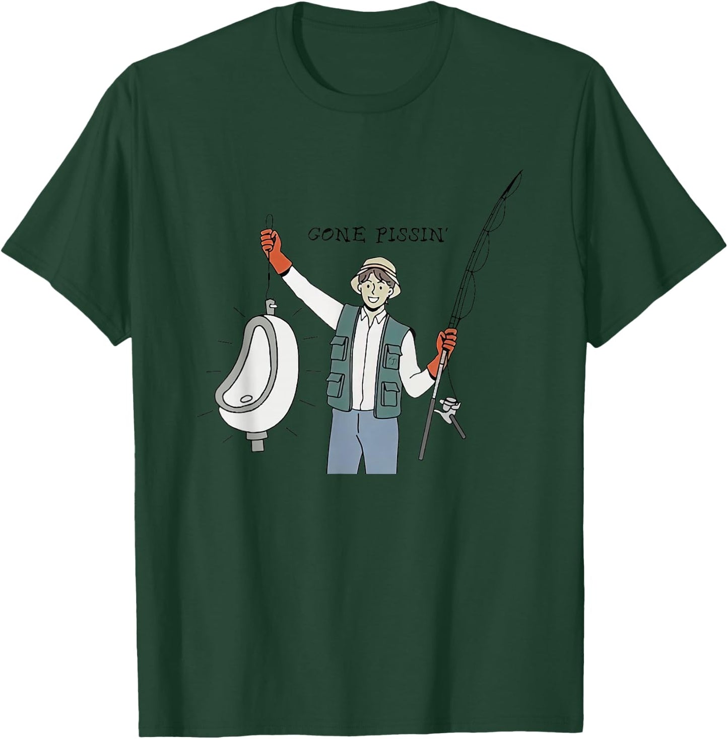 Gone Pissin Funny Women T-Shirt - T-Shirt | Forest