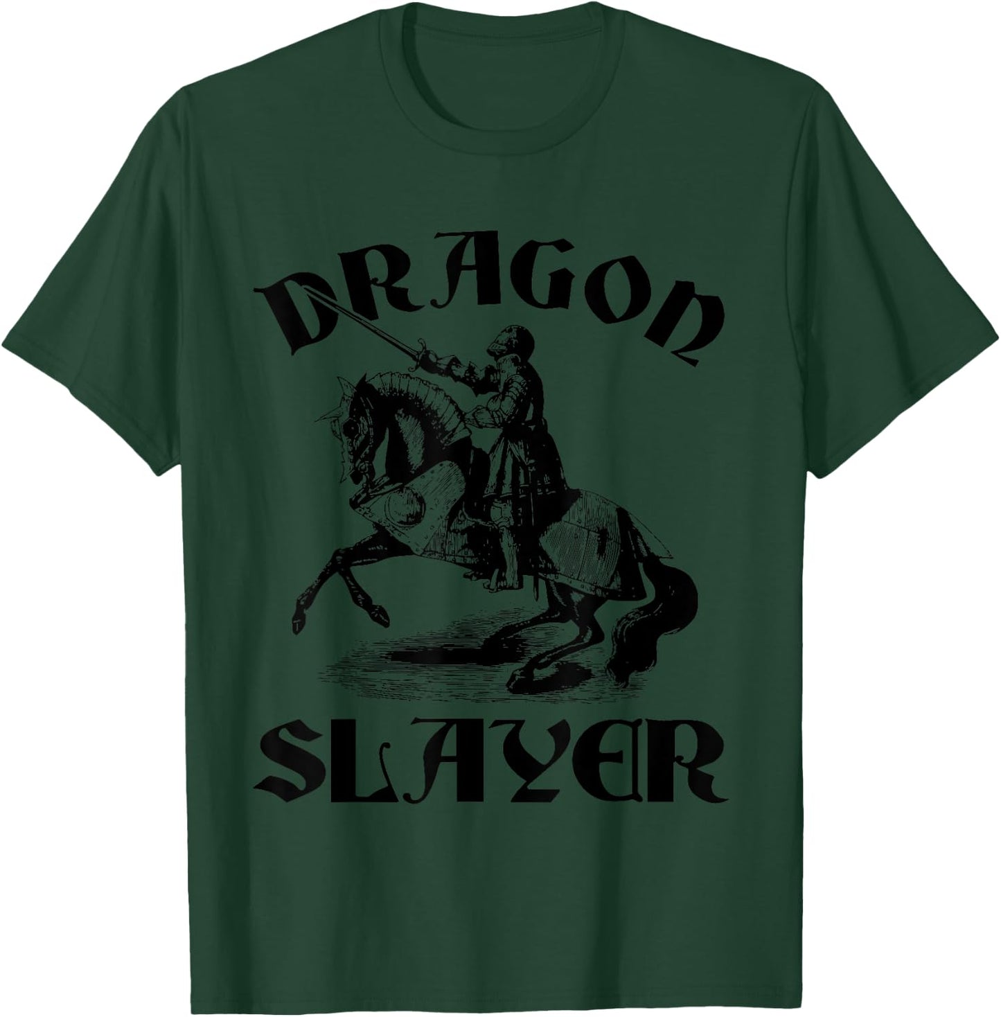 Medieval Knight Dragon Slayer Renaissance Middle Ages T-Shirt - T-Shirt | Forest