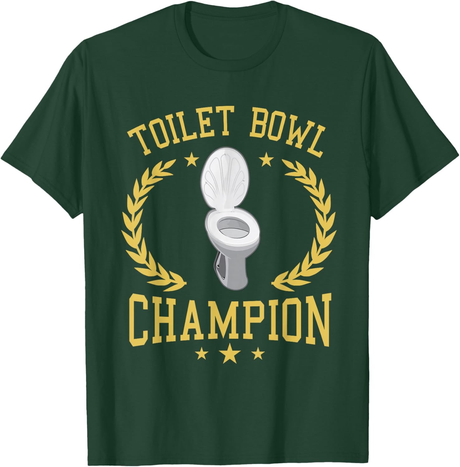 Toilet Bowl Champion Funny Fantasy Football Player T-Shirt - T-Shirt | Forest