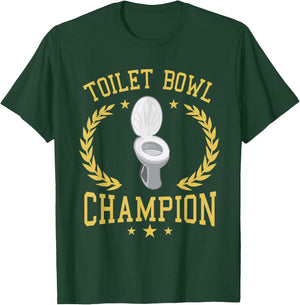 Toilet Bowl Champion Funny Fantasy Football Player T-Shirt - T-Shirt | Forest