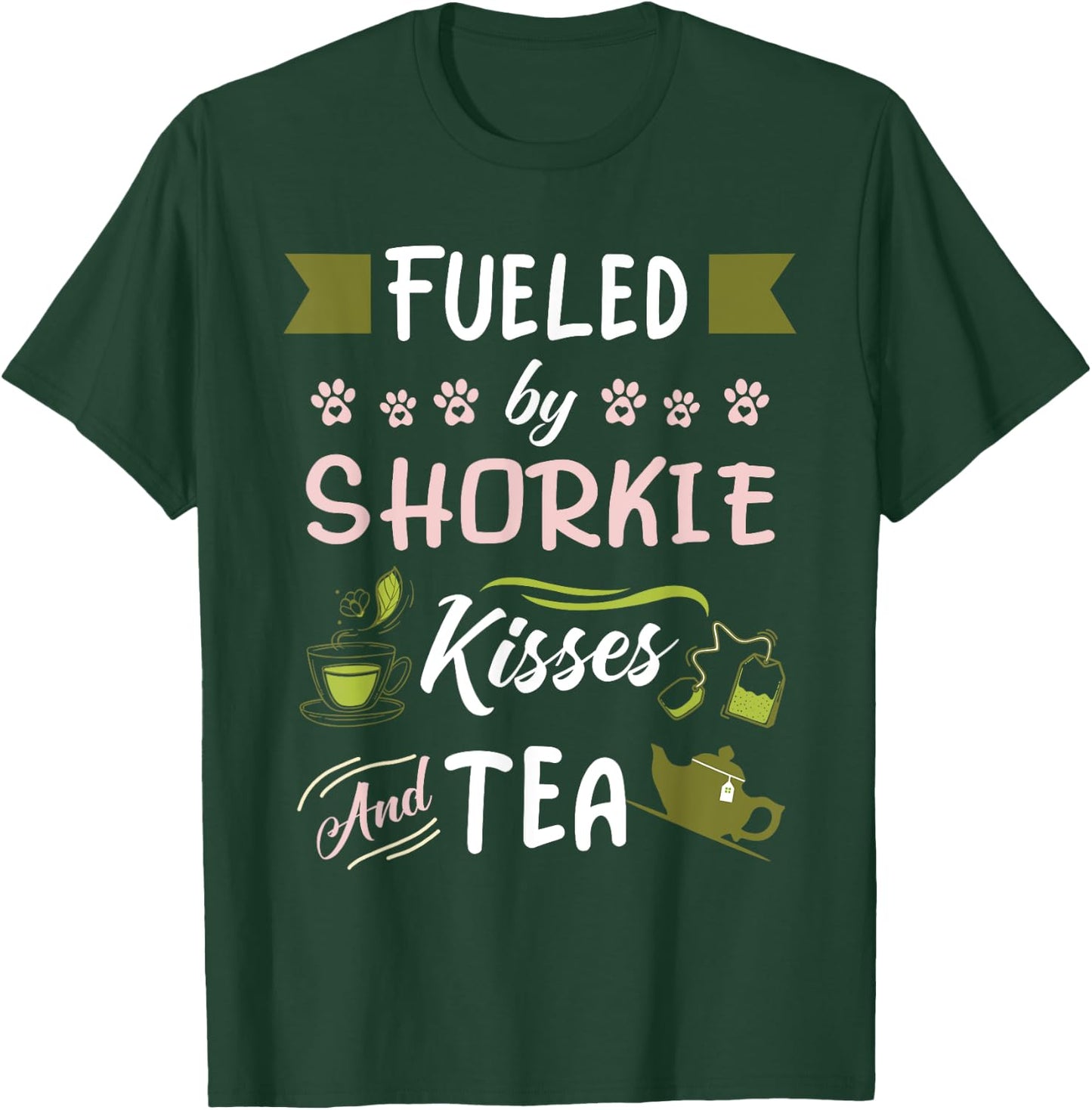 Shorkie Mom Tea Lover Dog Pet Owner T-Shirt - T-Shirt | Forest