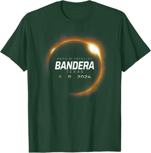 Total Solar Eclipse 2024 Bandera Texas April 8 2024 T-Shirt - T-Shirt | Forest