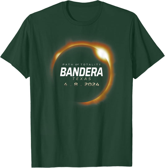 Total Solar Eclipse 2024 Bandera Texas April 8 2024 T-Shirt - T-Shirt | Forest
