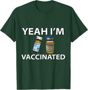 Bodybuilding Vaccinated Trenbolone Funny Tren Lover Gym Jim T-Shirt - T-Shirt | Forest