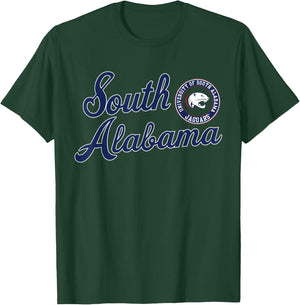 South Alabama Jaguars | Official NCAA Merch | NCAFSAL04 T-Shirt - T-Shirt | Forest
